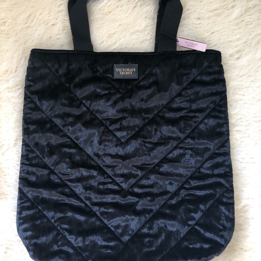 Victoria’s Secret Black Velvet Bag NWT